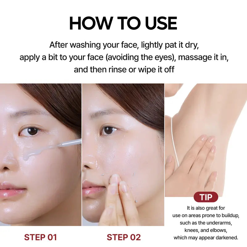 [Dr.Melaxin Official] Peel Shot Glow Rice Ampoule Duo - Serums for Brightening, Exfoliating, and Moisturizing - Suitable for All Skin Types